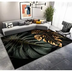 GENERICO - ALFOMBRA PARA LIVING ANTIDESLIZANTE CON DISEÑOS TRIDIMENCIONALES