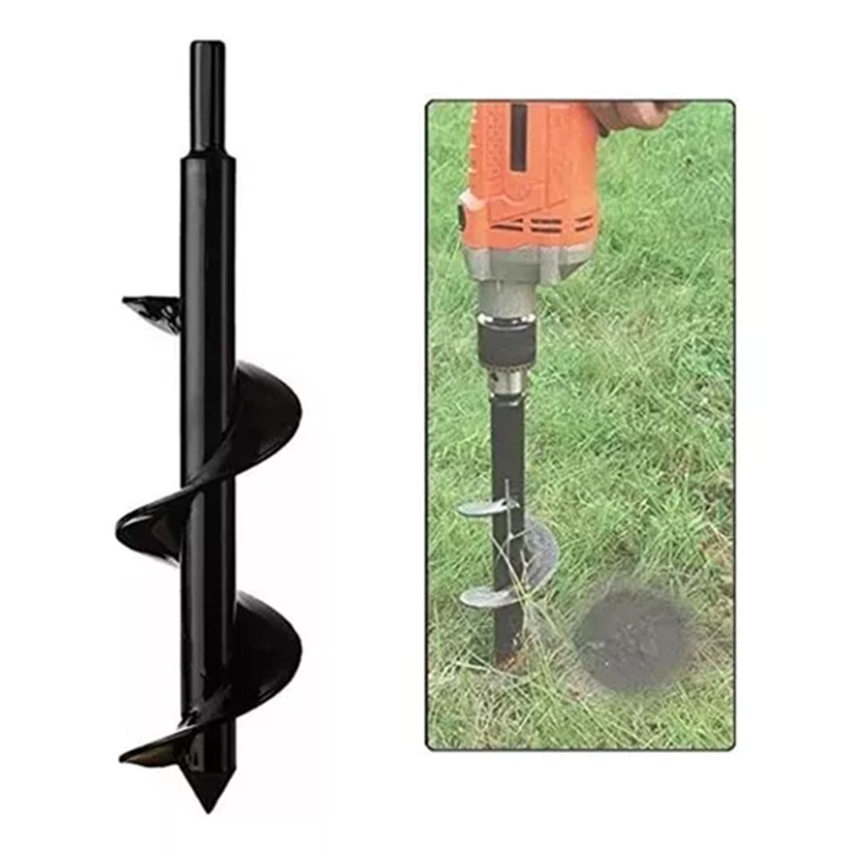 ATURE - 2 Brocas Ahoyador Plantar Jardín Para Taladro Común
