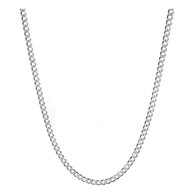 GENERICO - Cadena grumet 60cm 3mm Plata 925