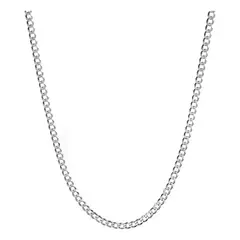 GENERICO - Cadena grumet 60cm 4mm Plata 925