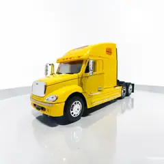 WELLY DIE CASTING FACTORY LIMITED - Camión Freightliner Columbia 132 Welly - Escala Metálico Amarillo