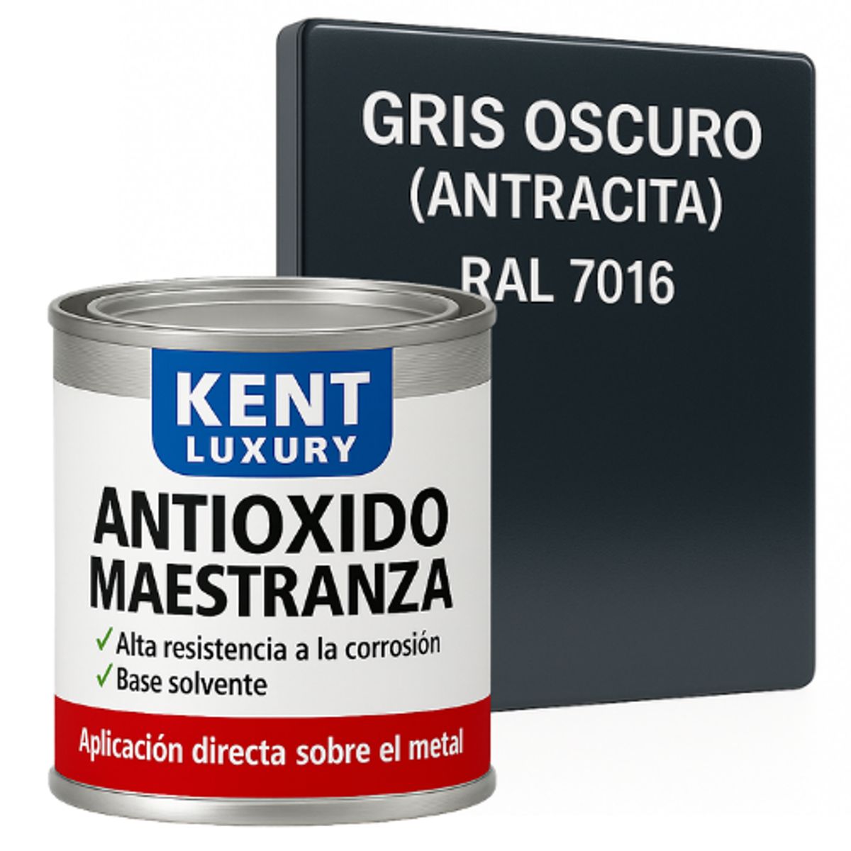 Antioxido Maestranza 116 Galon Gris Oscuro, marca KENT - Foto Principal