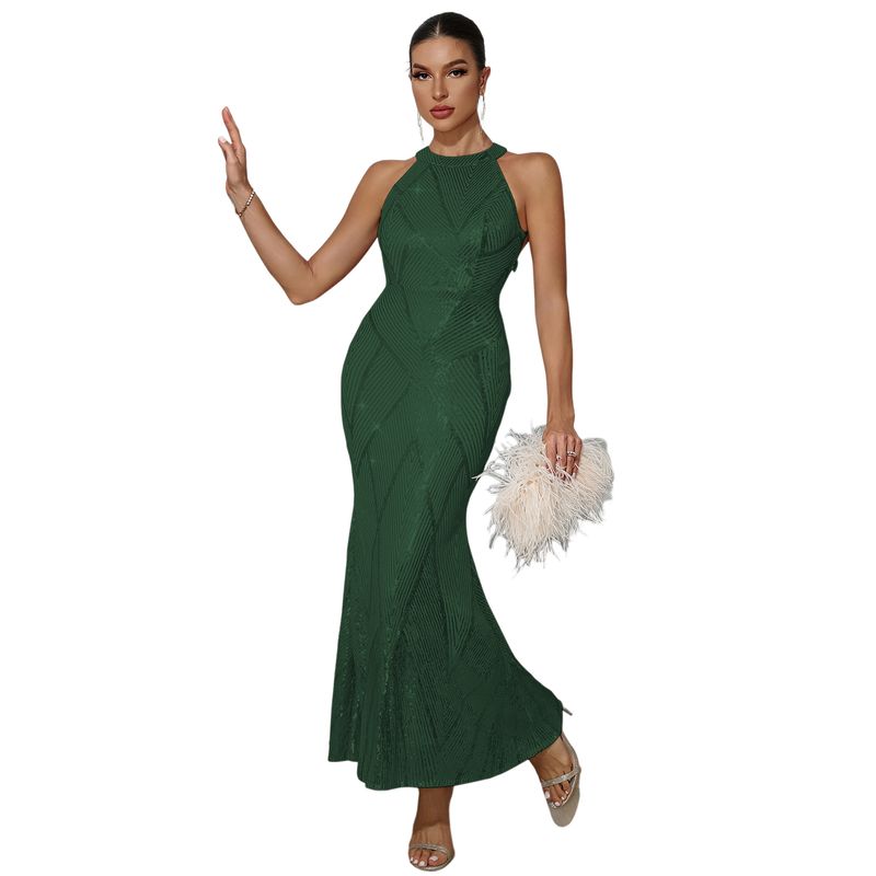 BLWOENS - Vestido de Gala Mujer - Verde