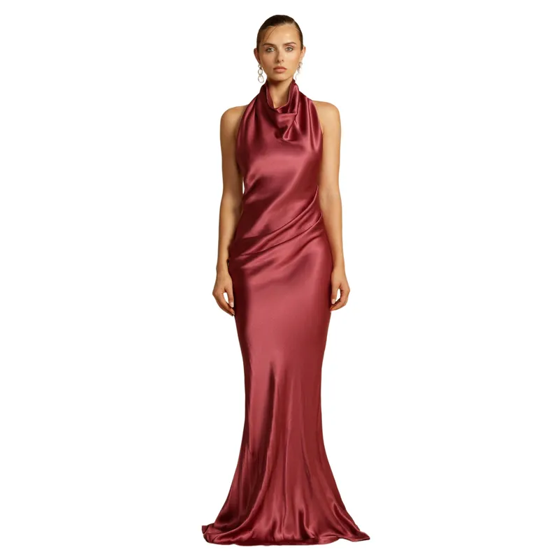 BLWOENS - Vestido de Gala Mujer - Rojo