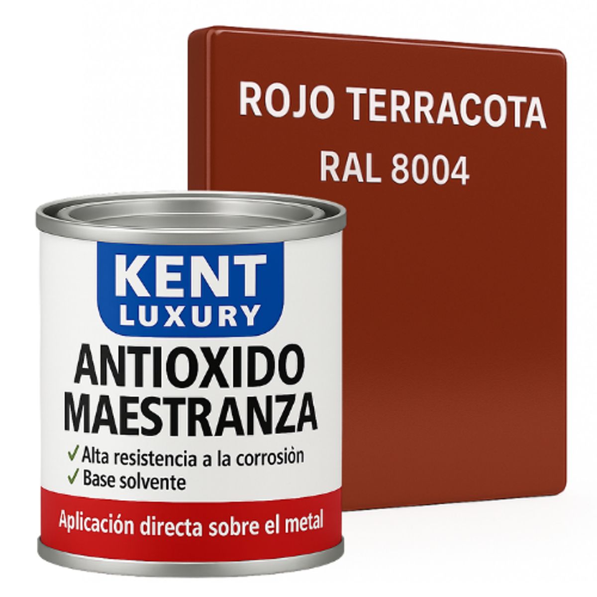 KENT - Antioxido Maestranza 18 Galon Rojo Terracota