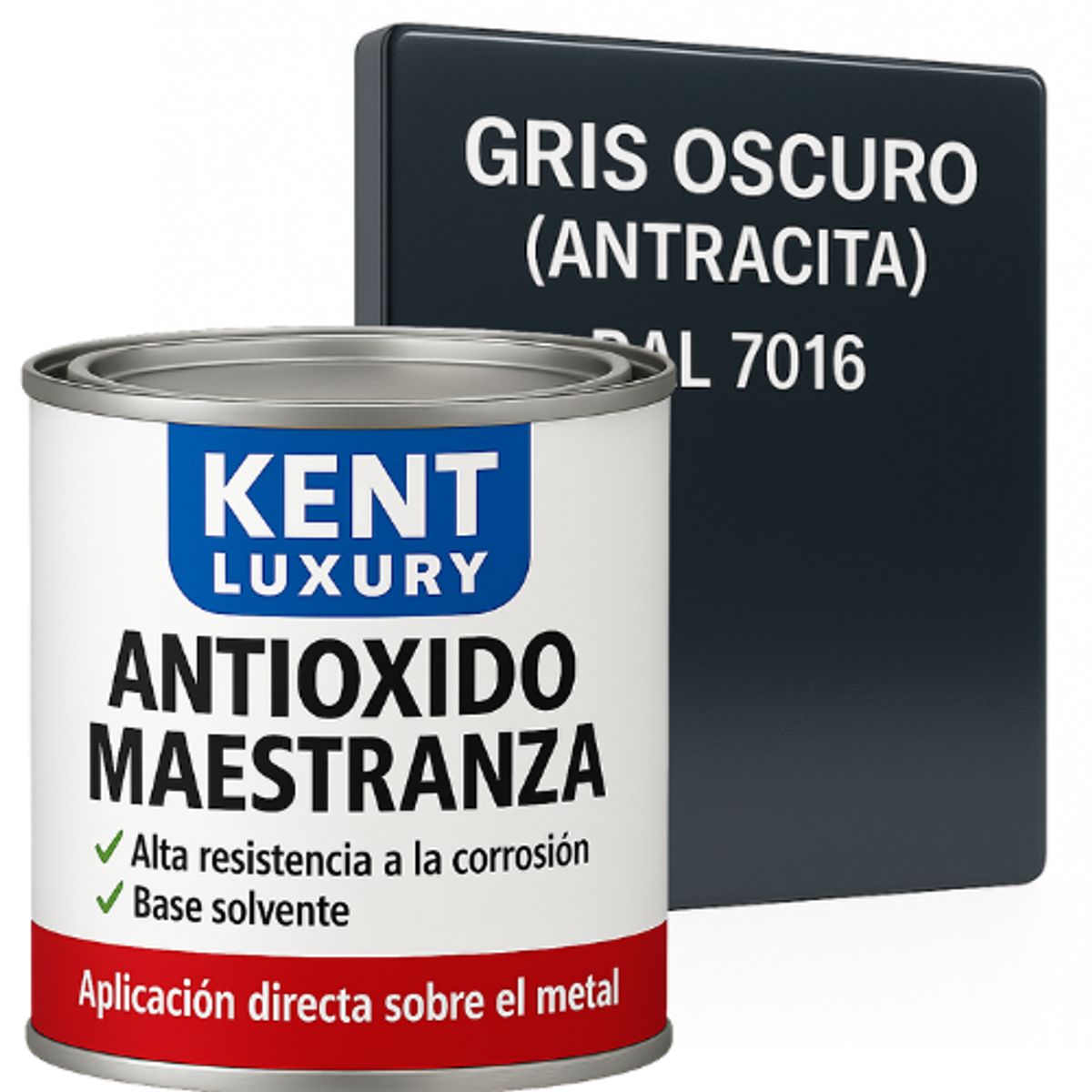 Antioxido Maestranza 1 4 Galon Gris Oscuro, marca KENT - Foto Principal