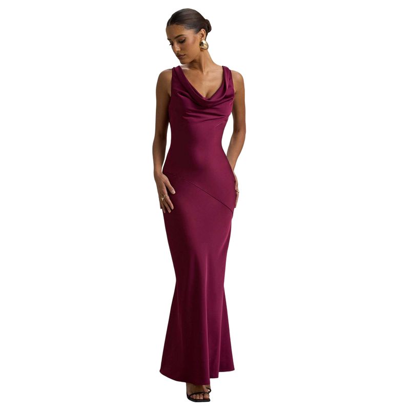 BLWOENS - Vestido de Gala Mujer - Rojo