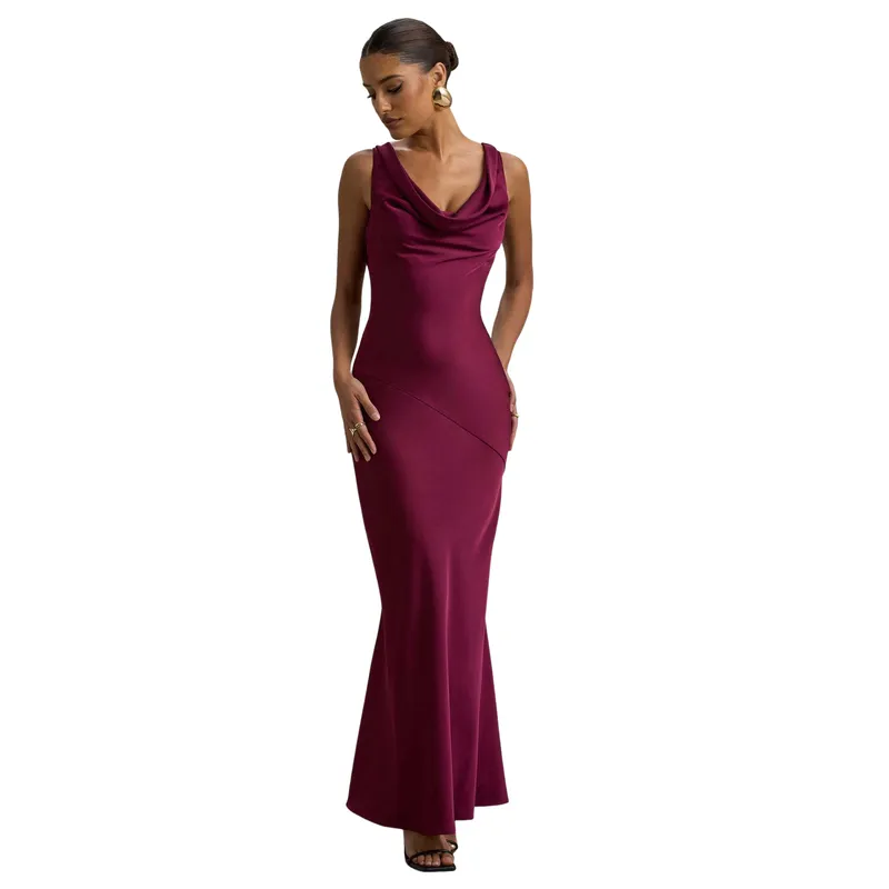 BLWOENS - Vestido de Gala Mujer - Rojo