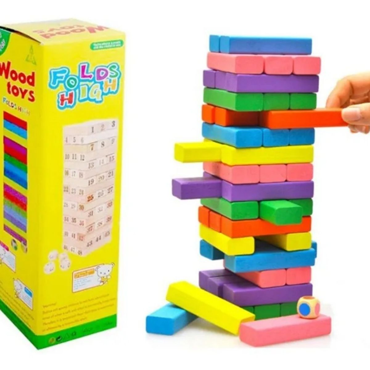 GENERICO - Juego Educativo De Bloques Construcción Coloridos 54 Pieza