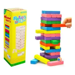 GENERICO - Juego Educativo De Bloques Construcción Coloridos 54 Pieza