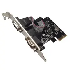 UTEK - Tarjeta Pci Express 2 Puerto Serial Adaptador Interfaz Rs232