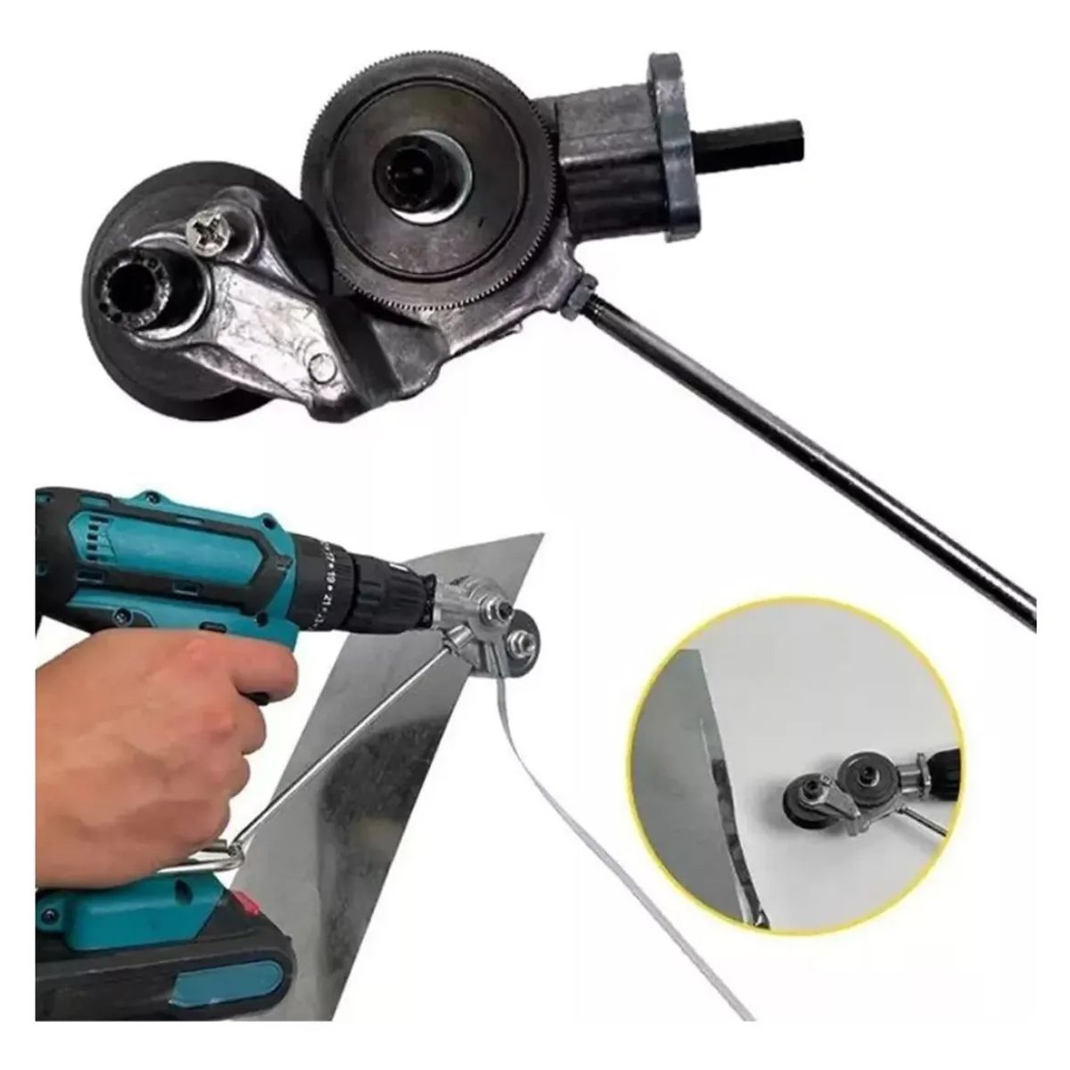 GENERICO - Cortador De Latas Y Placas Metálicas Para Taladro Recargable
