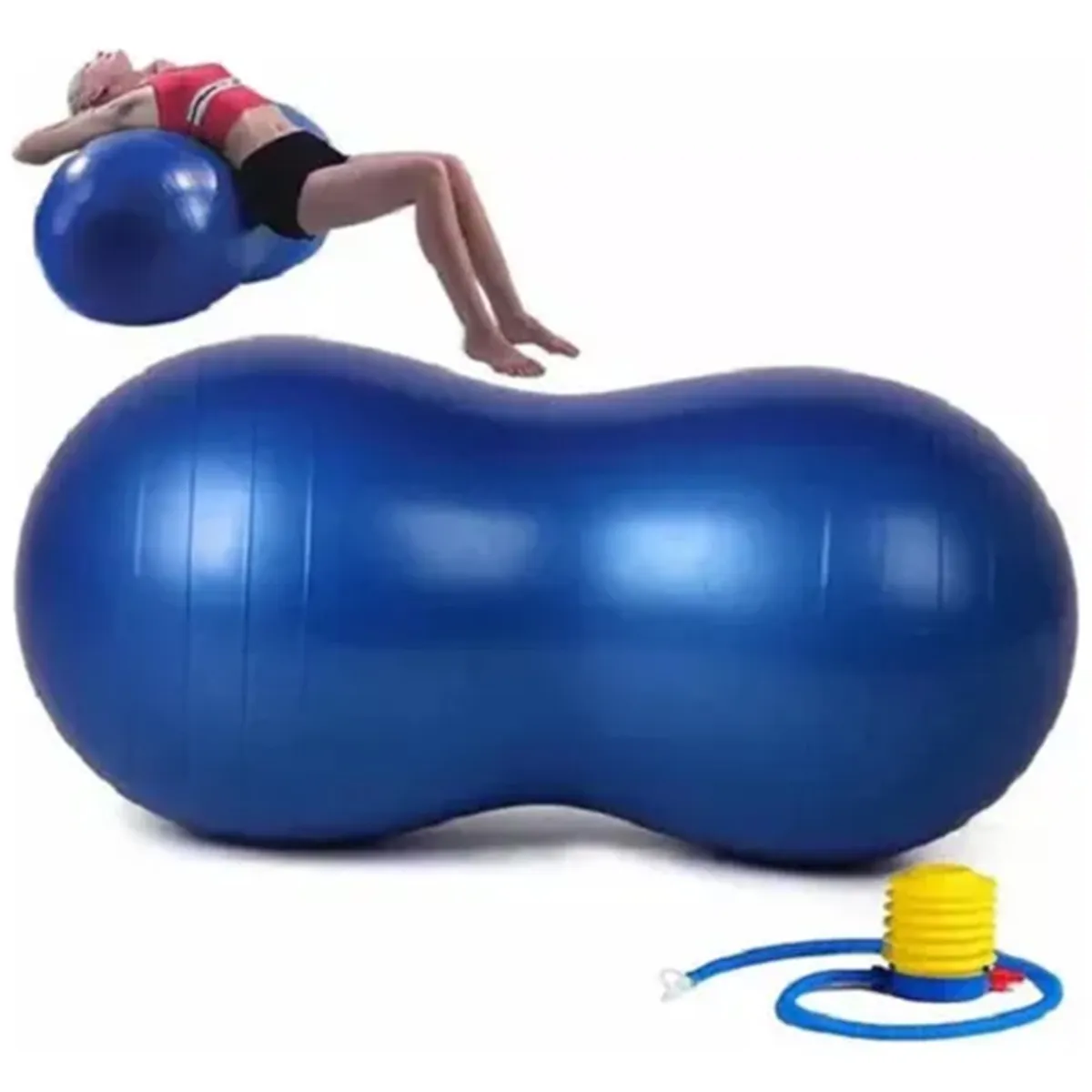 GENERICO - Balón Ovalado Pilates Yoga Tipo Maní 90x45cm -rehabilitación