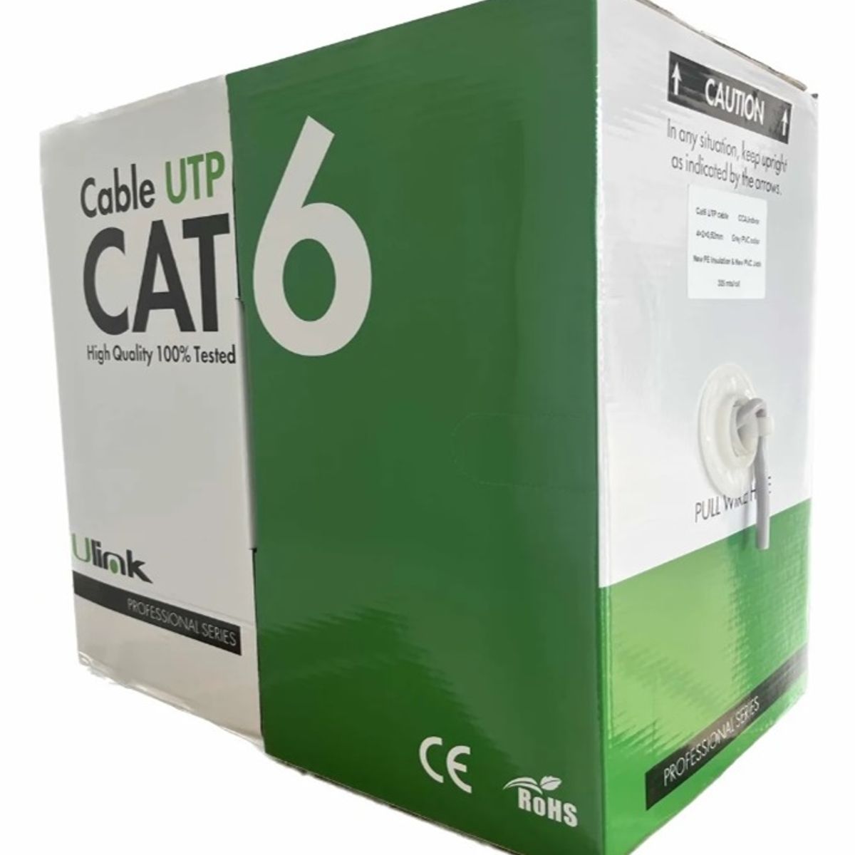 ULINK - Cable De Red Utp Cat 6 Caja 305mts 23awg CCA