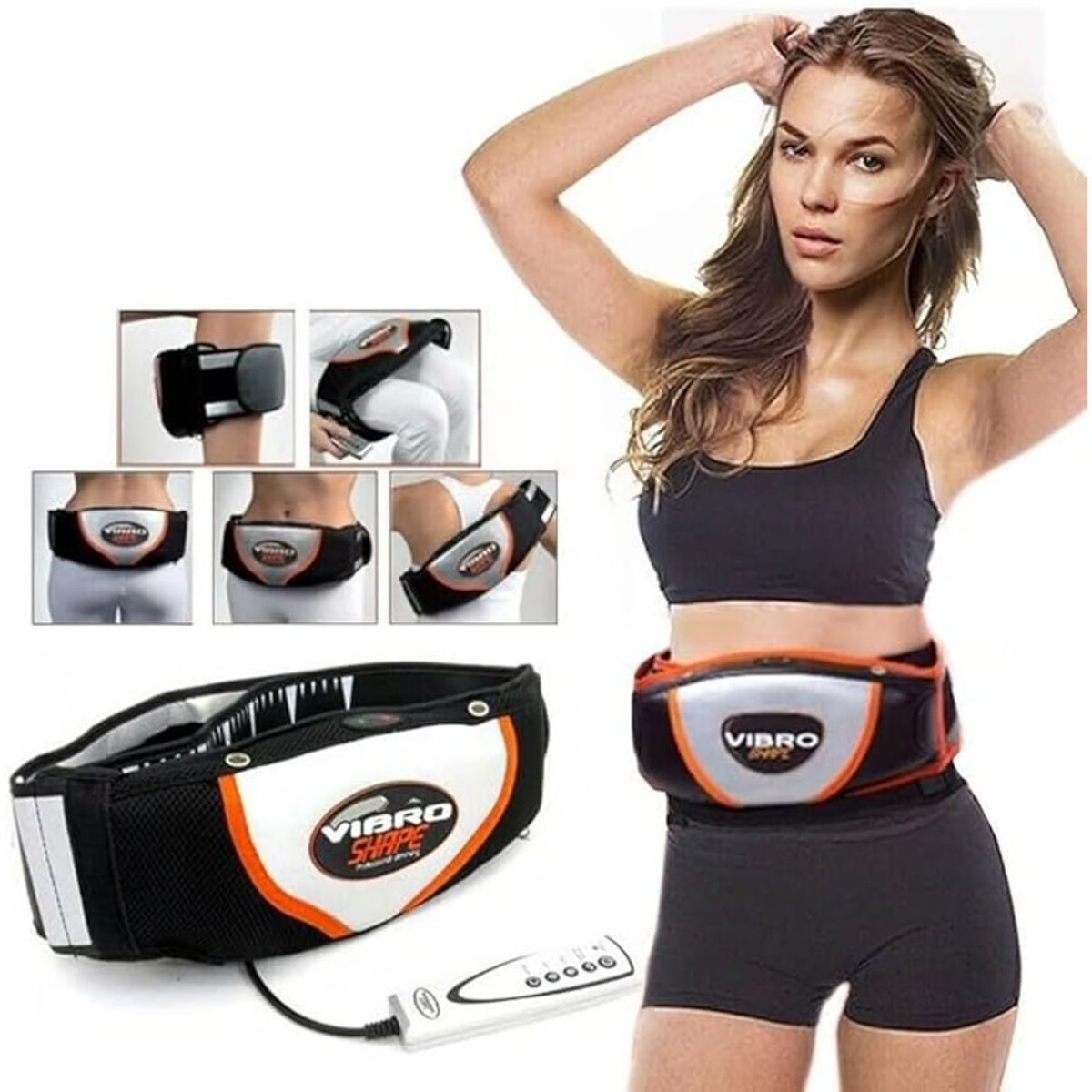 MOVI - CINTURÓN VIBRO SHAPE TONIFICADOR CORPORAL CON CONTROL DE INTENSIDAD