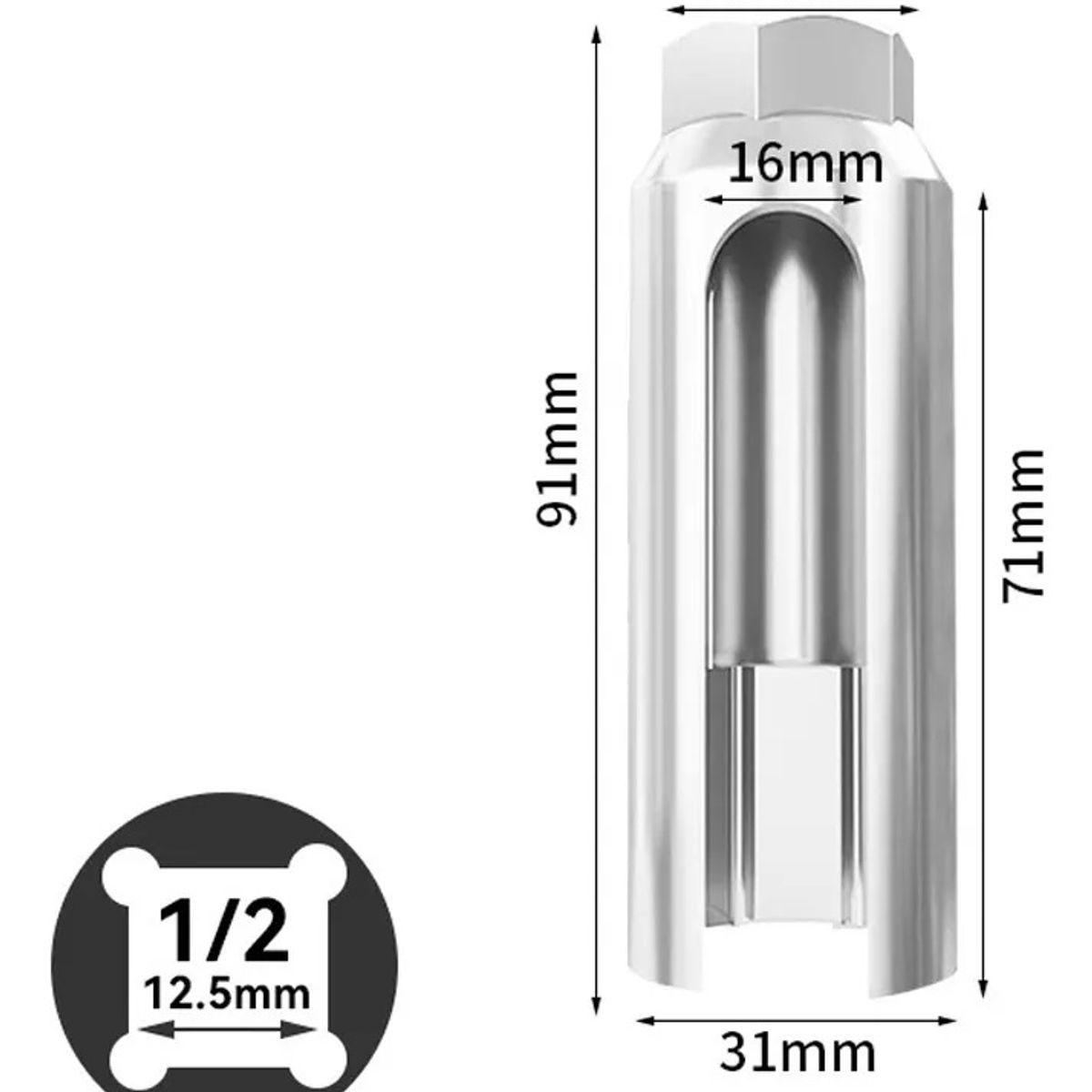 KUANGYE - Dado Sensor Oxigeno Sonda Lambda 22mm