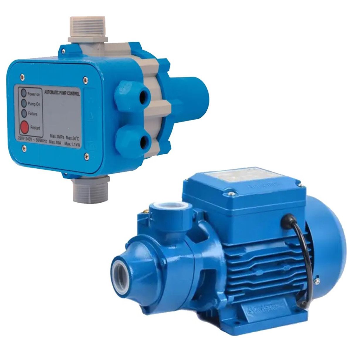 Kit Bomba De Agua 05hp 220v + Controlador Presión Elec, marca U BUY - Foto Principal