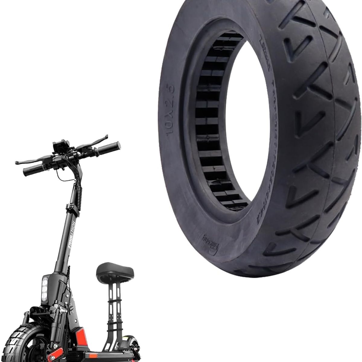 KUANGYE - Neumatico 10x25 Para Scooter Eléctrico