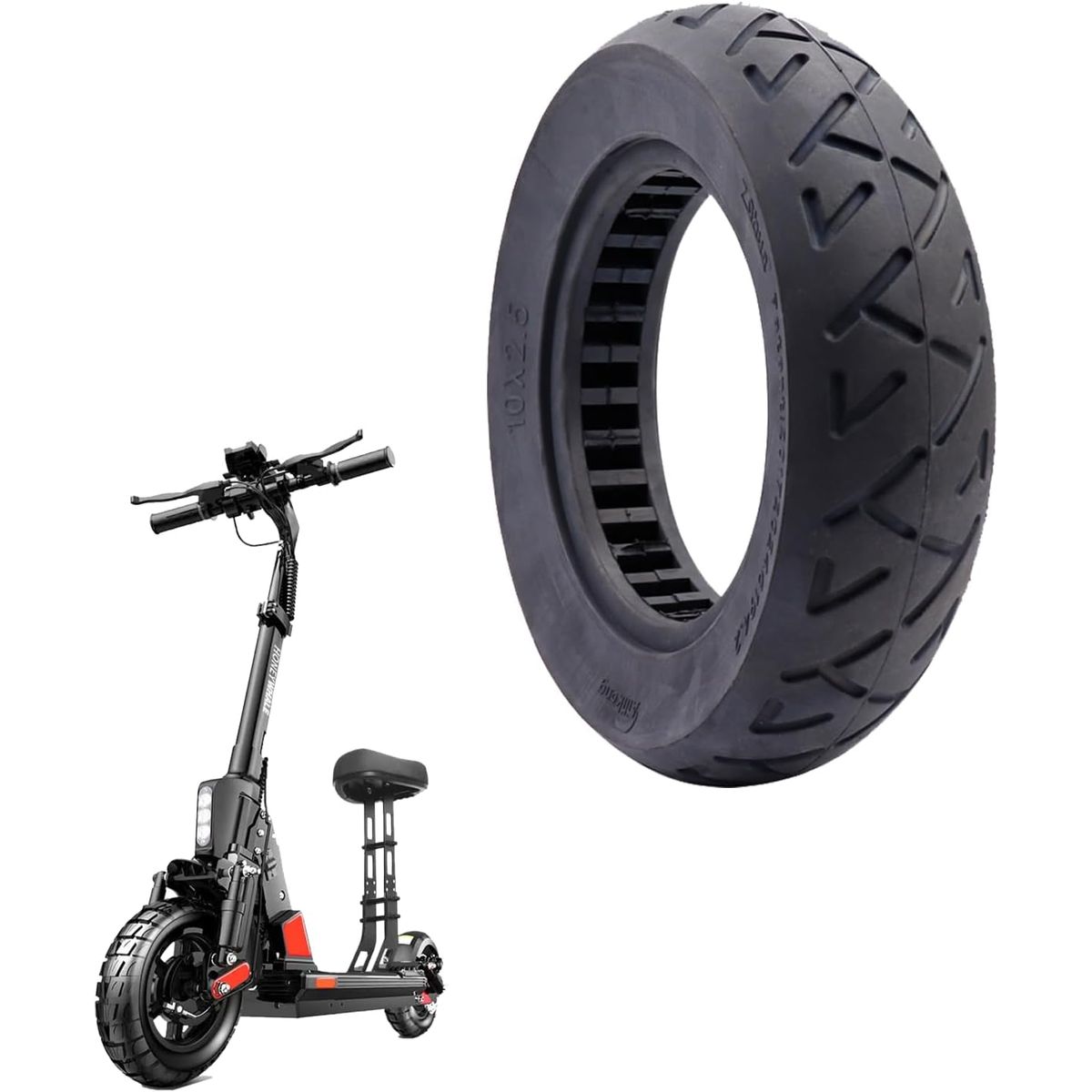 KUANGYE - Neumatico 10x25 Para Scooter Eléctrico