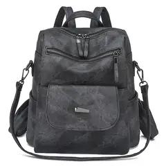 TIOZONEY - Mochila Cartera Urban Chic PU PU Mujer a la Moda Multiuso