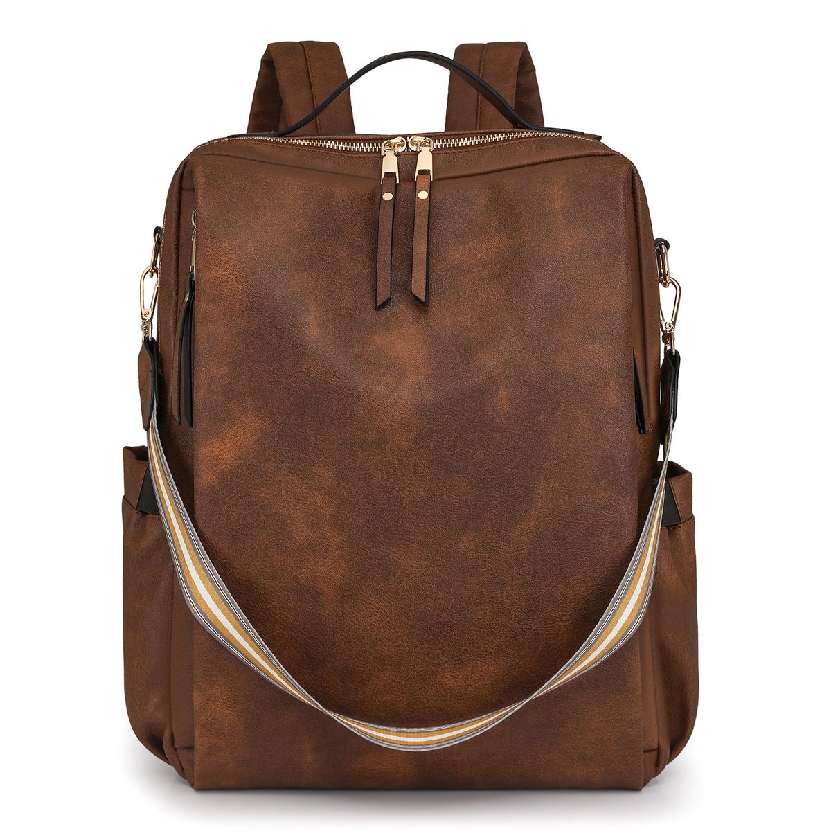 TIOZONEY - Mochila Cartera Urban Chic PU PU Mujer a la Moda Multiuso