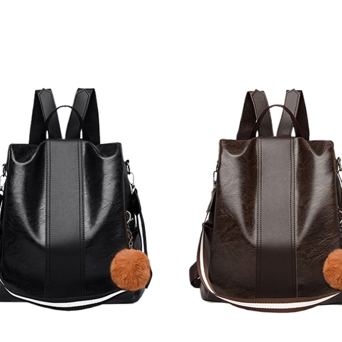 TIOZONEY - Mochila Cartera Urban Chic PU PU Mujer a la Moda Multiuso