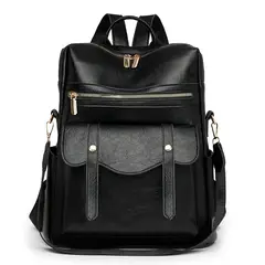TIOZONEY - Mochila Cartera Urban Chic PU PU Mujer a la Moda Multiuso