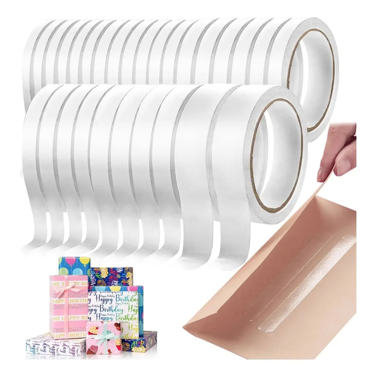 GENERICO - Cinta Para Fijar Doble Faz Adhesión Rápida Y Firme