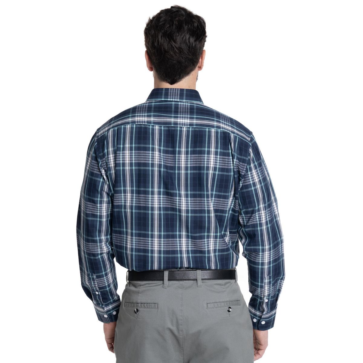 KOTTING - CAMISA HOMBRE CUADROS CUELLO INGLÉS FANTASÍA