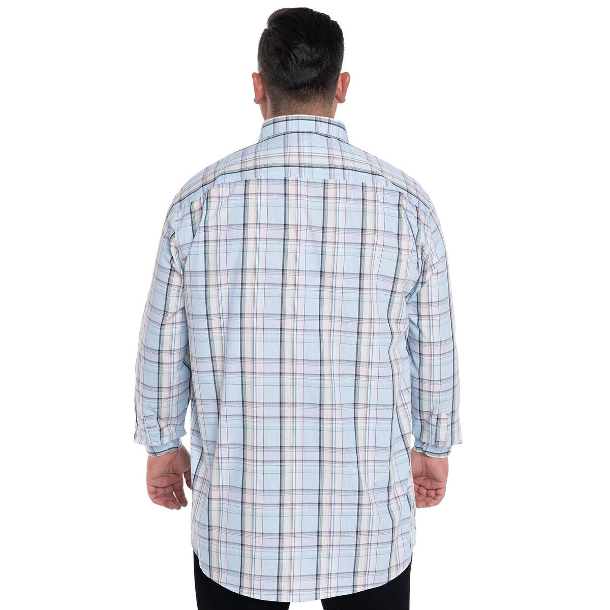 KOTTING - CAMISA HOMBRE CUADROS CUELLO INGLÉS FANTASÍA