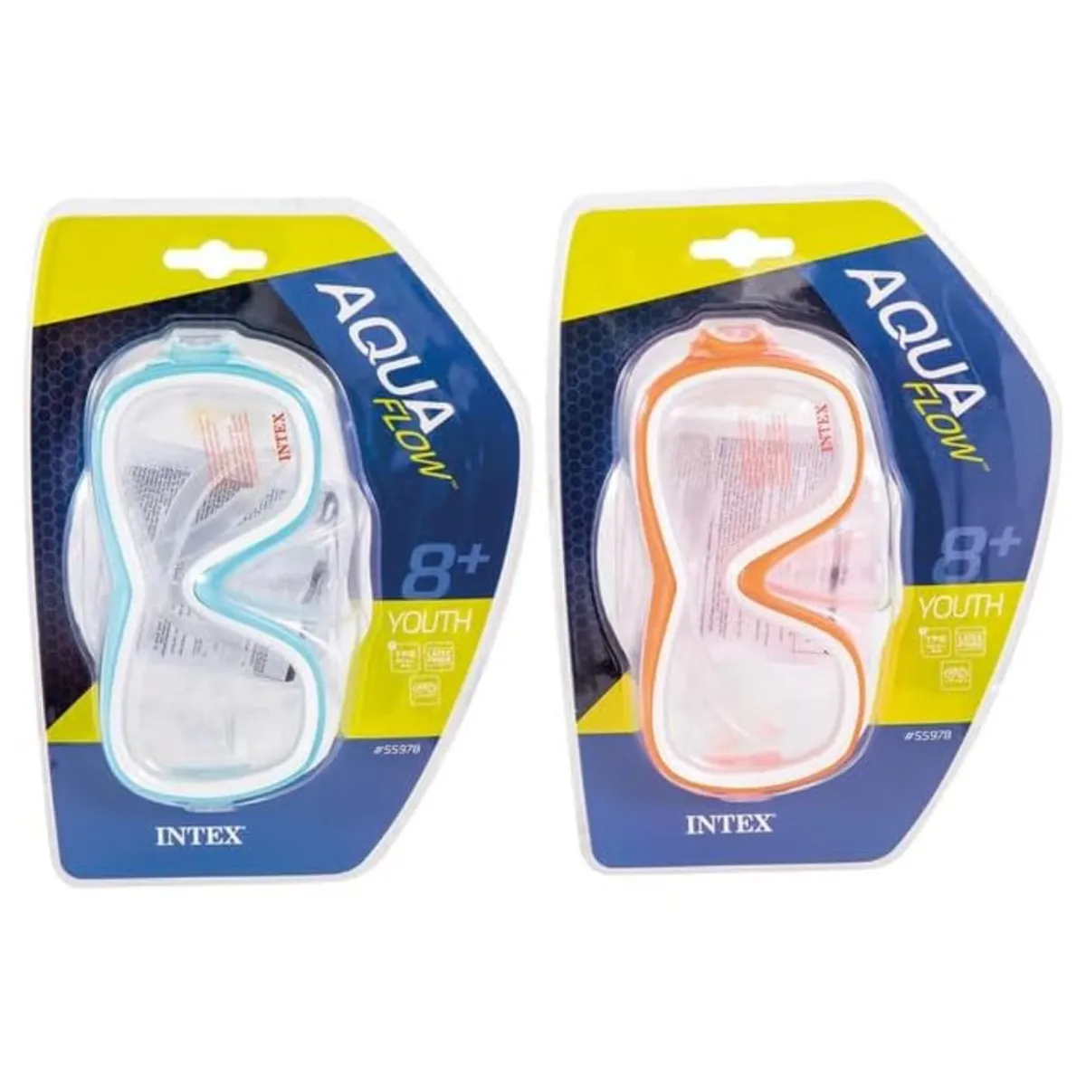 INTEX - Lentes de Natación Wave Rider INTEX 8+ Azul