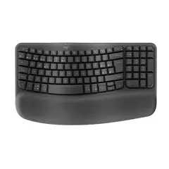 LOGITECH - Teclado Inalámbrico Ergonómico Wave Keys Grafito