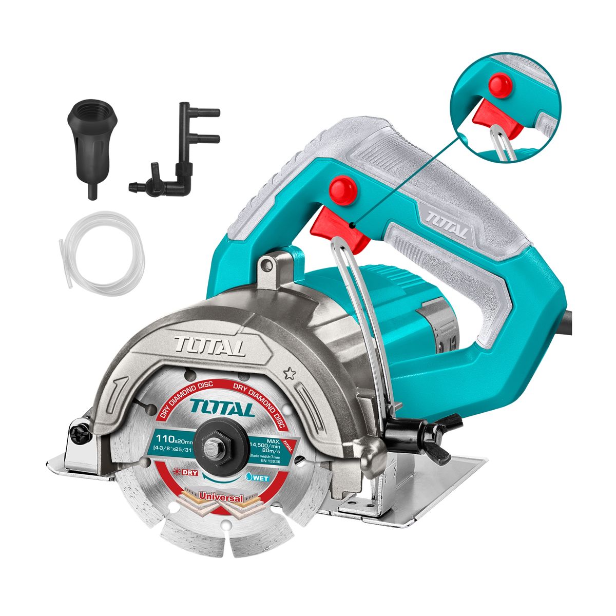 TOTAL TOOLS - Cortadora de Marmol 1400W Total