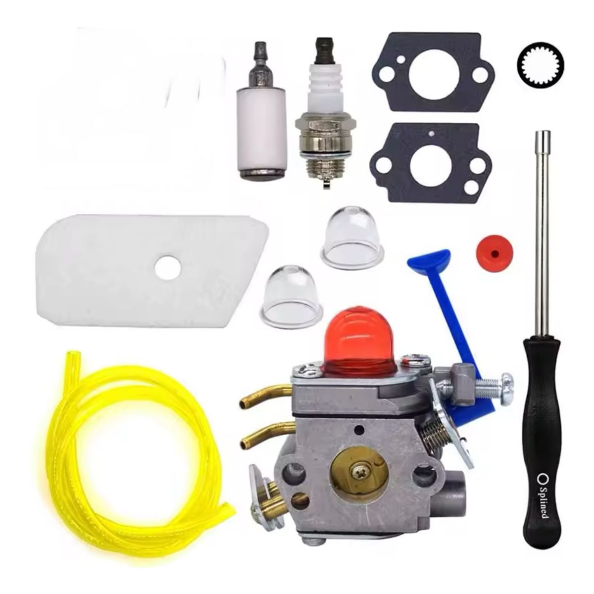 GENERICO - Carburador Para Husqvarna 124 125 128 + Kit Mantencion