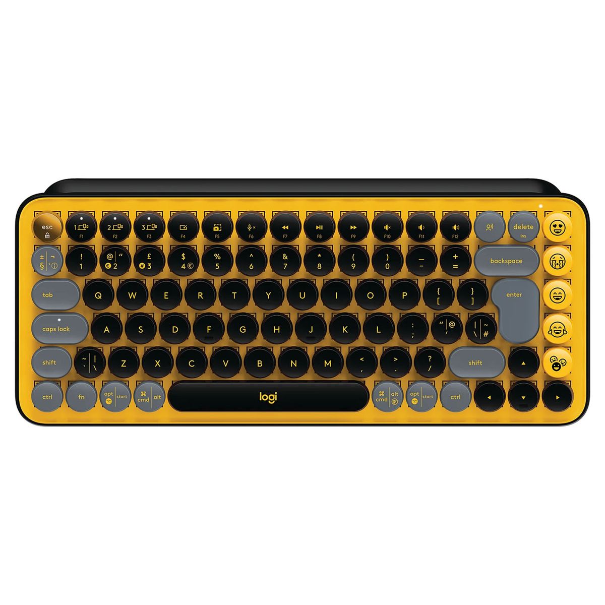 LOGITECH - Teclado Mecánico Inalámbrico Emoji Logitech Pop Key Amarillo