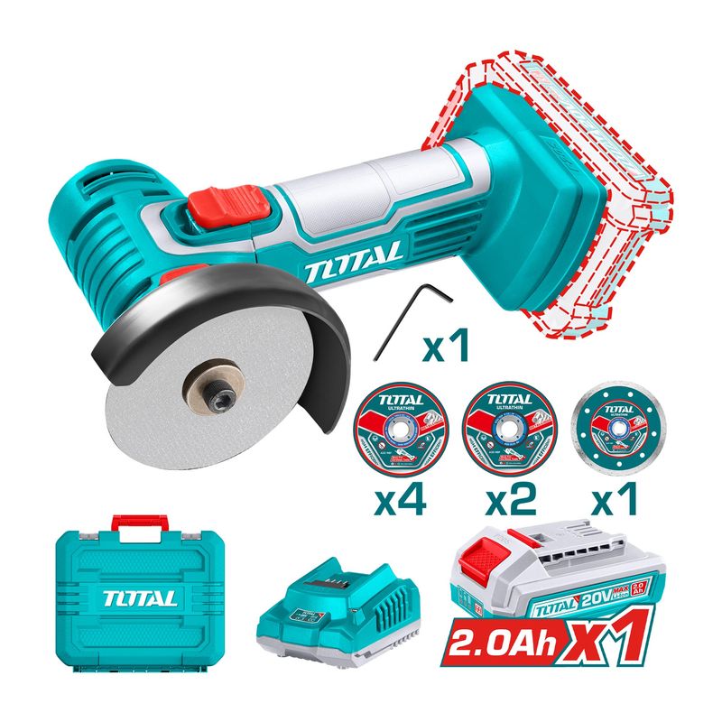 TOTAL TOOLS - Mini Cortador Inalambrica 20V 3 Total