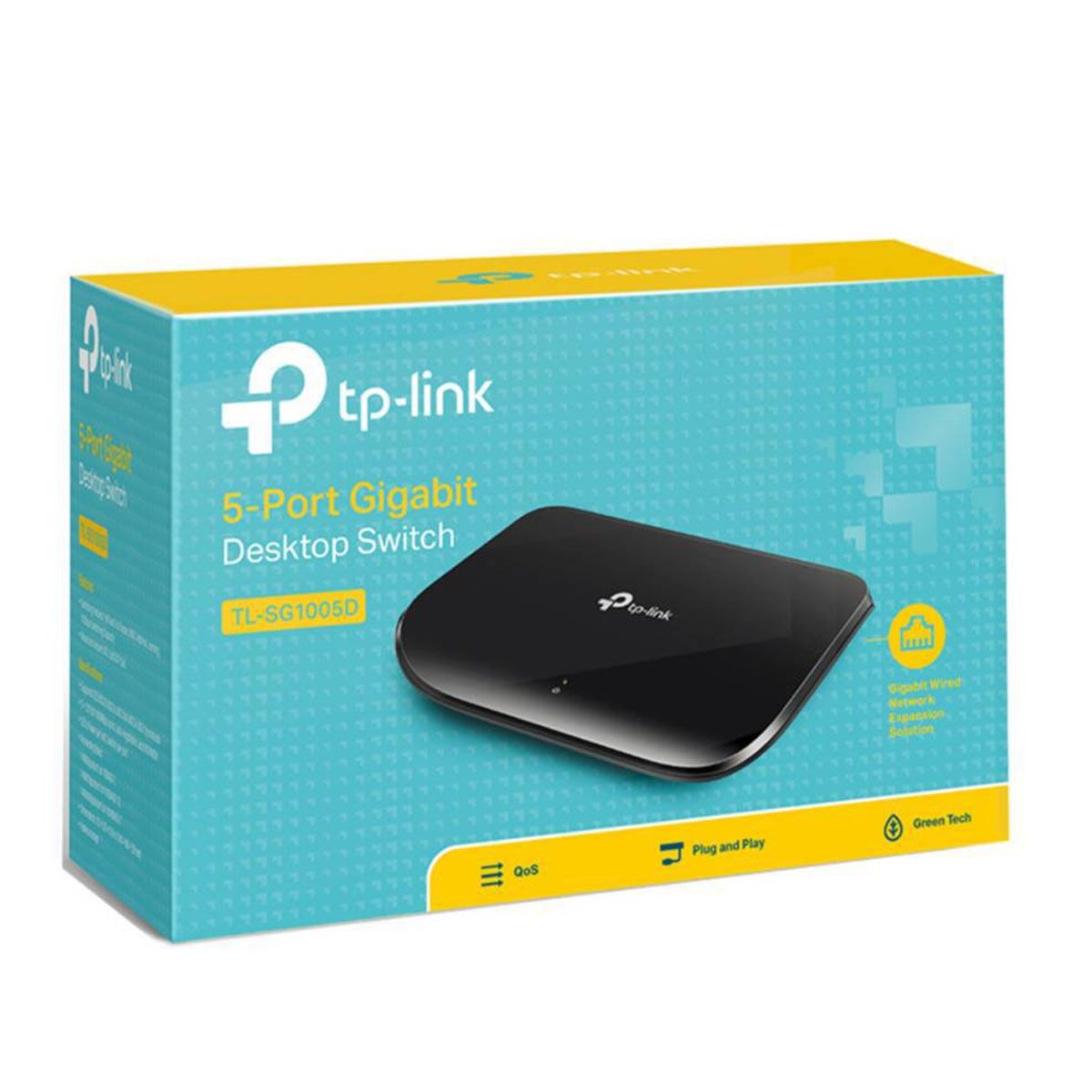 TP LINK - SWITCH TP-LINK, 5 PUERTOS GIGABIT RJ45. TL-SG1005D