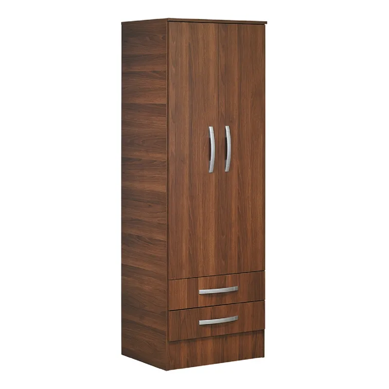 MOBIKIT - Closet 2 Puertas 2 Cajones Nogal Mobikit