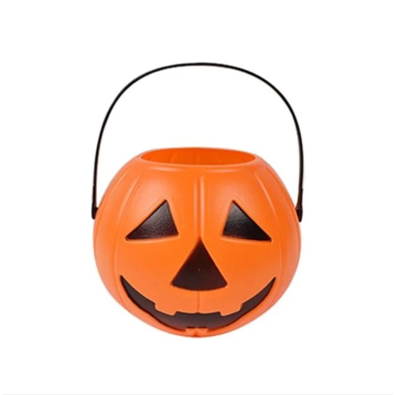 GENERICO - Cubo De Calabaza Pequeño De Halloween 7 Cm
