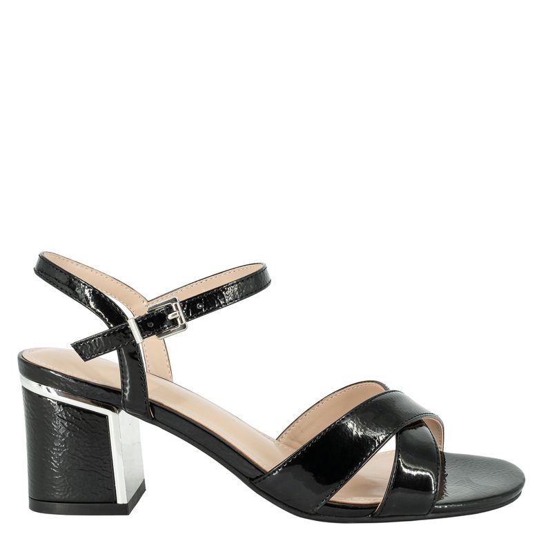 ALQUIMIA - Sandalia de Vestir Mujer Negro Charol Shiro Alquimia
