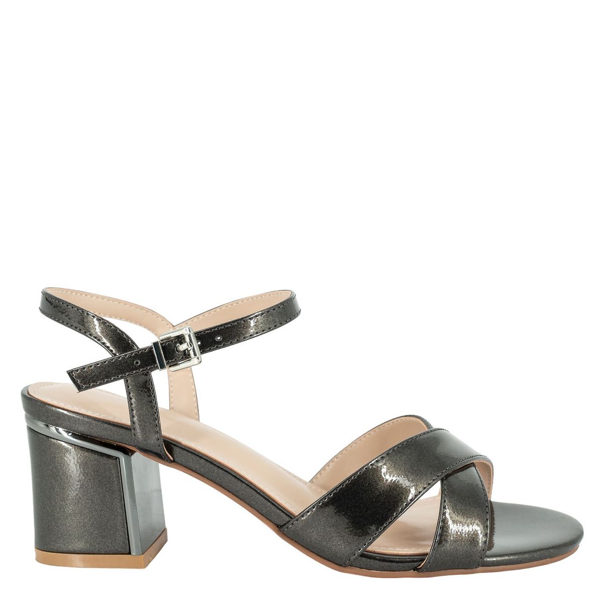 ALQUIMIA - Sandalia de Vestir Mujer Plateado Metalizado Shiro Alquimia