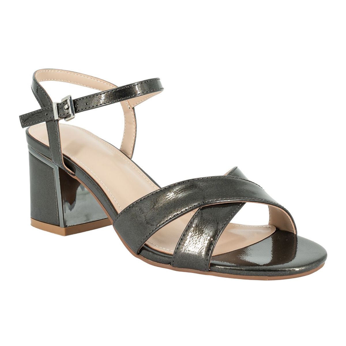 ALQUIMIA - Sandalia de Vestir Mujer Plateado Metalizado Shiro Alquimia