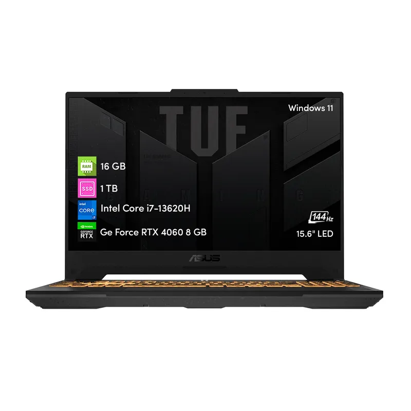 ASUS - Notebook Gamer Asus Tuf Intel i7 13va 16GB 1TB SSD RTX4060 15.6 FHD
