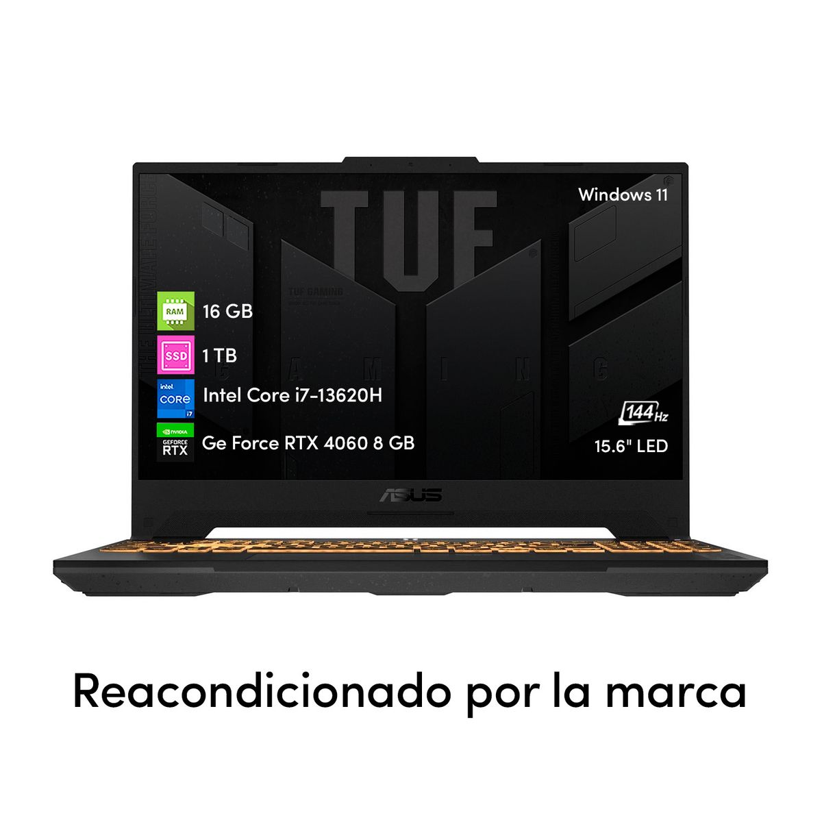 ASUS - Notebook Gamer Asus Tuf Intel i7 13va 16GB 1TB SSD RTX4060 15.6 FHD