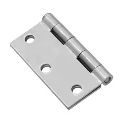 ODIS - Pack 2 Bisagras Acero 3,5”×3,5”×2,0mm - Plata
