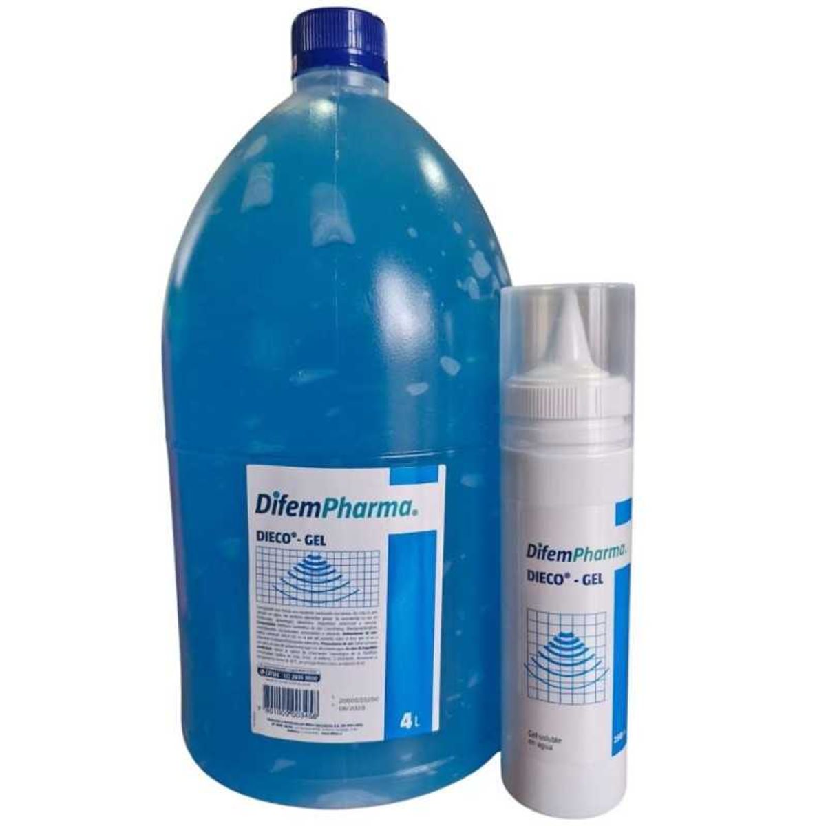 DIFEM - Gel Conductor Dieco, Bidon 4lt + Disp. 250 ml Difem