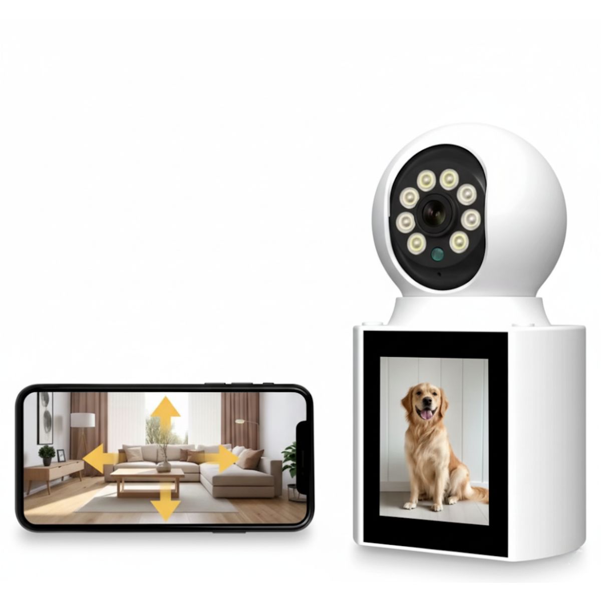 GENERICO - Wifi Camara Seguridad Interior Hogar Visión Remota