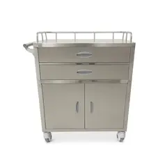 GLOMED - Carro Clínico Almacenamiento 4 Compartimientos