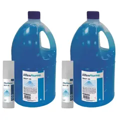 DIFEM - 2 Gel Conductor Dieco (azul Celeste)-gel 4 Lt. + 250 Ml.
