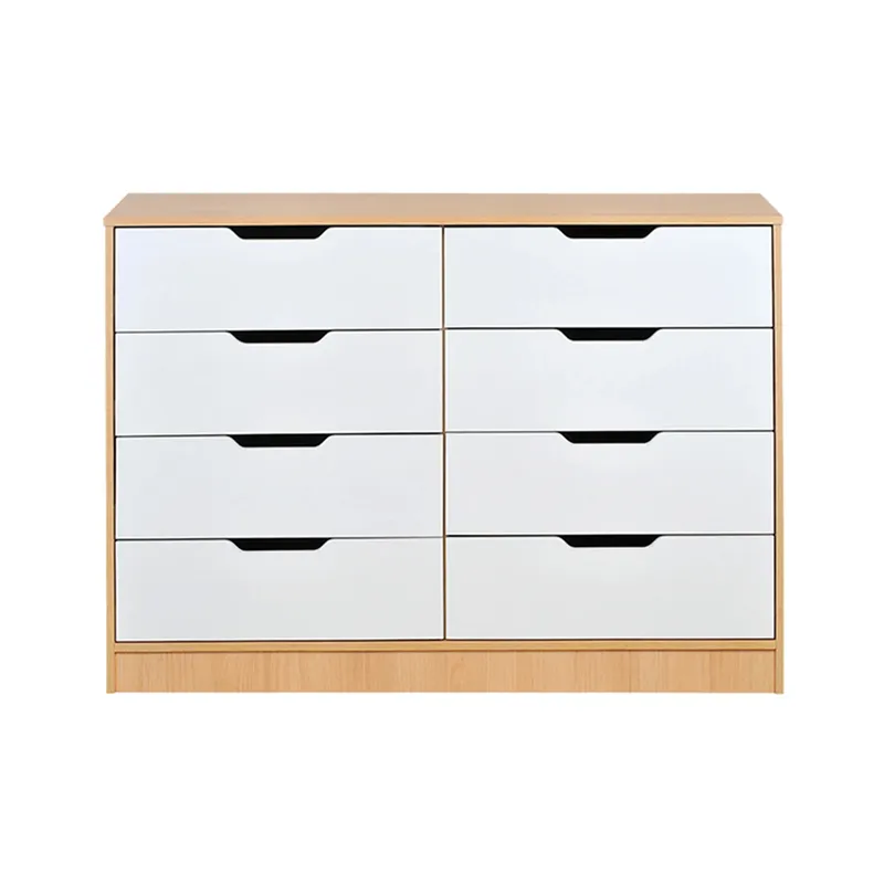 MOBIKIT - Comoda Misuri 8 Cajones Carvalo Blanco Mobikit